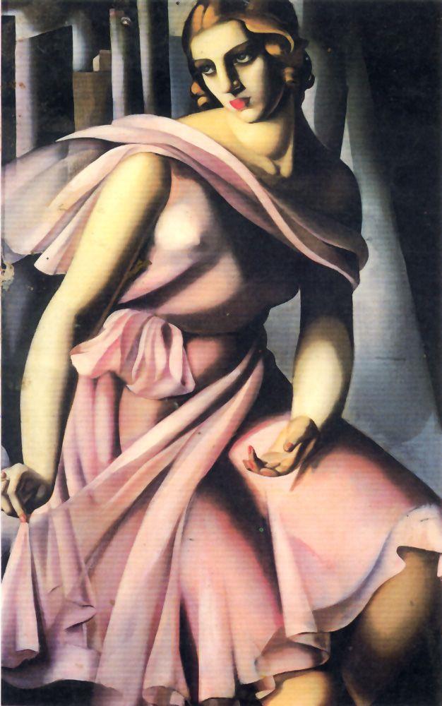 portrait de romana de la salle 1928 contemporain Tamara de Lempicka Peintures à l'huile